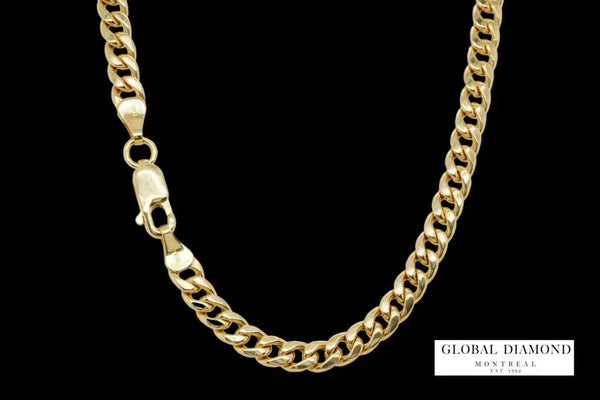 Miami cuban link chain 10K Yellow gold 4.35mm