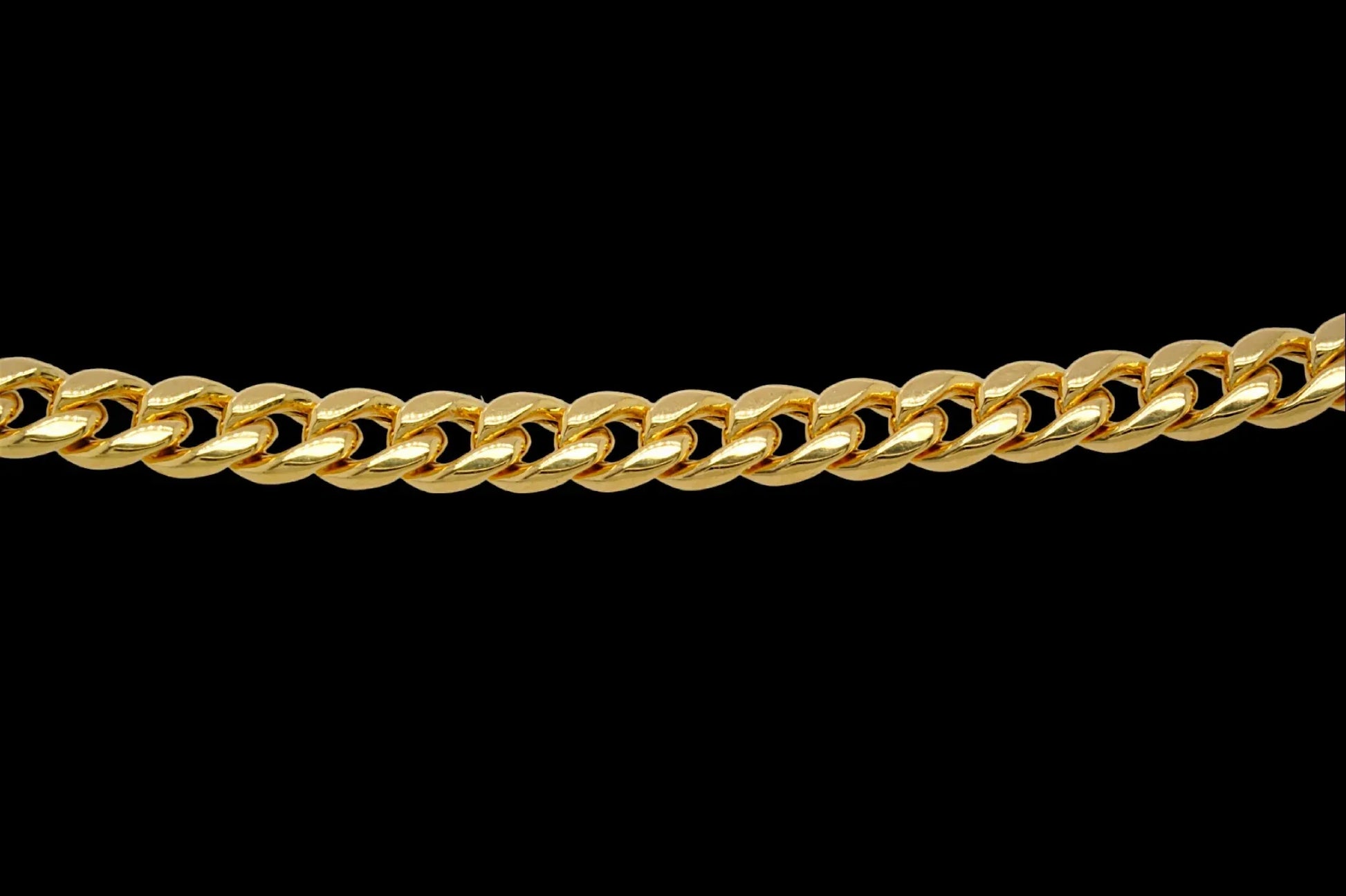 10K 2.9mm Yellow Gold cuban link Chain