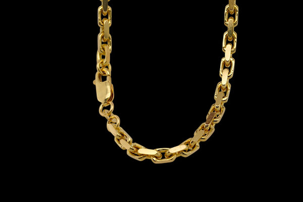 20″ 3.8mm 10K Yellow gold Fancy solid chain