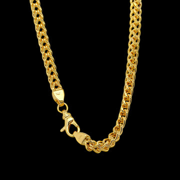 4.5x4 mm 10K yellow gold classic franco chain