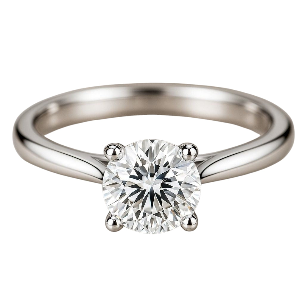Natural diamond GIA solitaire engagement ring 1.00 (ctw) in 14k gold