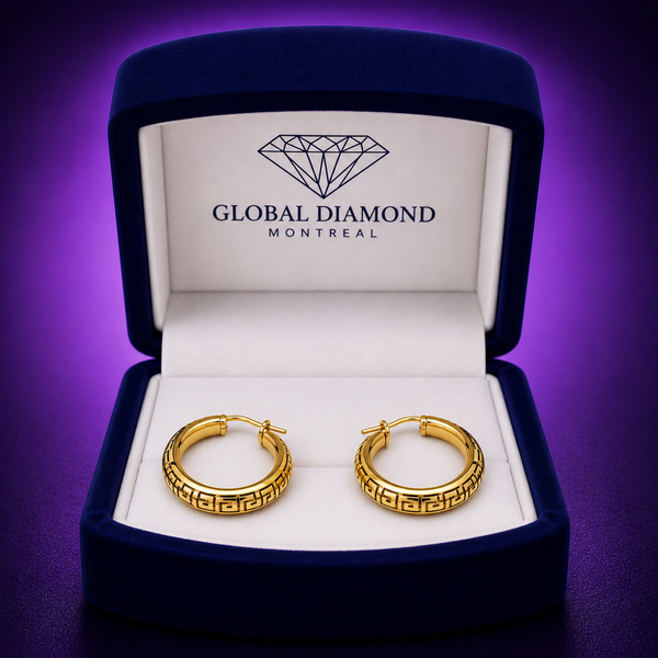 10K Yellow gold hoop earrings