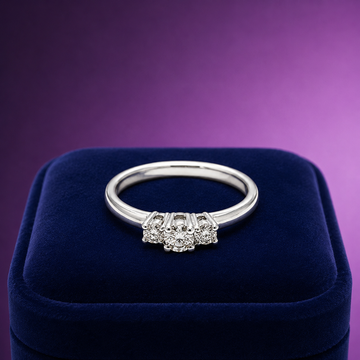 Trinity engagement ring 0.30 (ctw) in 14k white gold