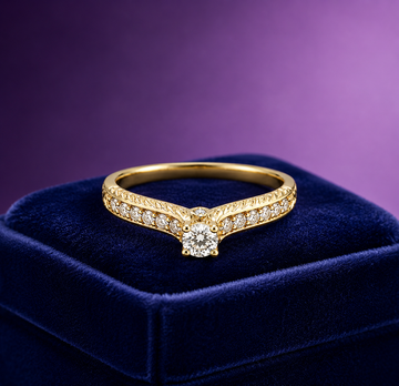 Precious engagement ring 0.51 (ctw) in 14k white gold