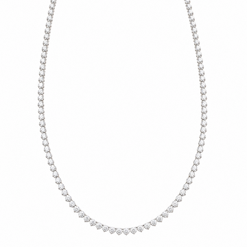 lab grown diamond Tennis necklace 8.40 (ctw) 14k gold