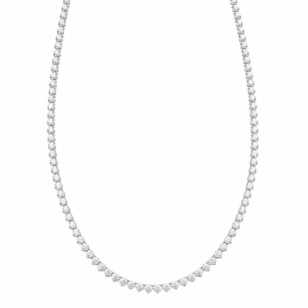 lab grown diamond Tennis necklace 8.40 (ctw) 14k gold