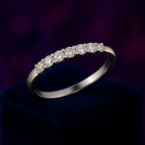 Charismatic semi-eternity ring 0.35 (ctw) in 14k gold