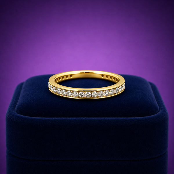 Eternity anniversary wedding band 0.70 (ctw) in 14k white gold