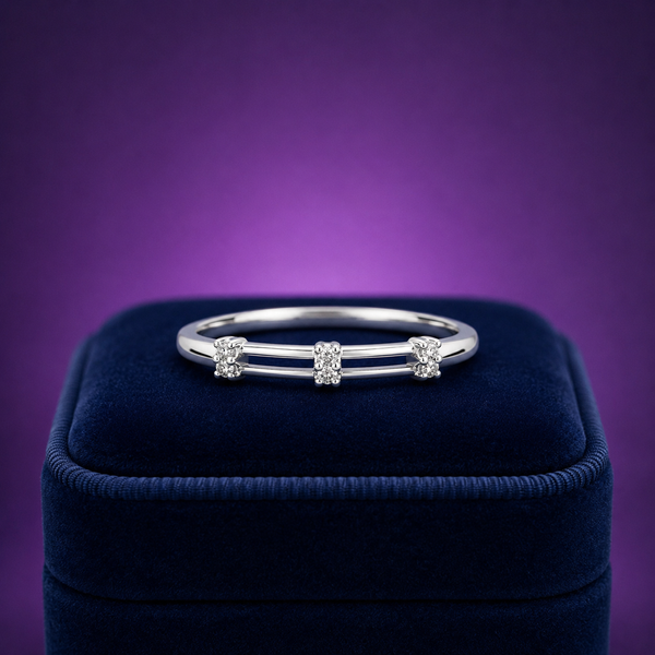 0.06 carat round diamonds promise ring in 10k yellow gold