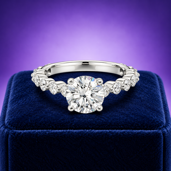 Engagement ring 2.90 (ctw) in 14k white gold