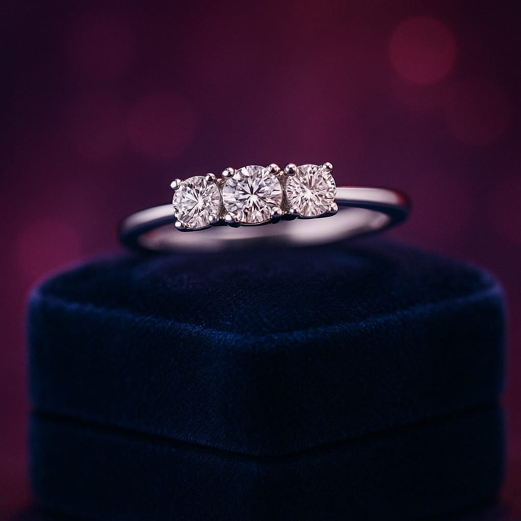 Trinity engagement ring 0.30 (ctw) in 10k white gold