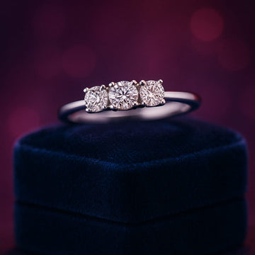 Trinity engagement ring 0.30 (ctw) in 10k white gold