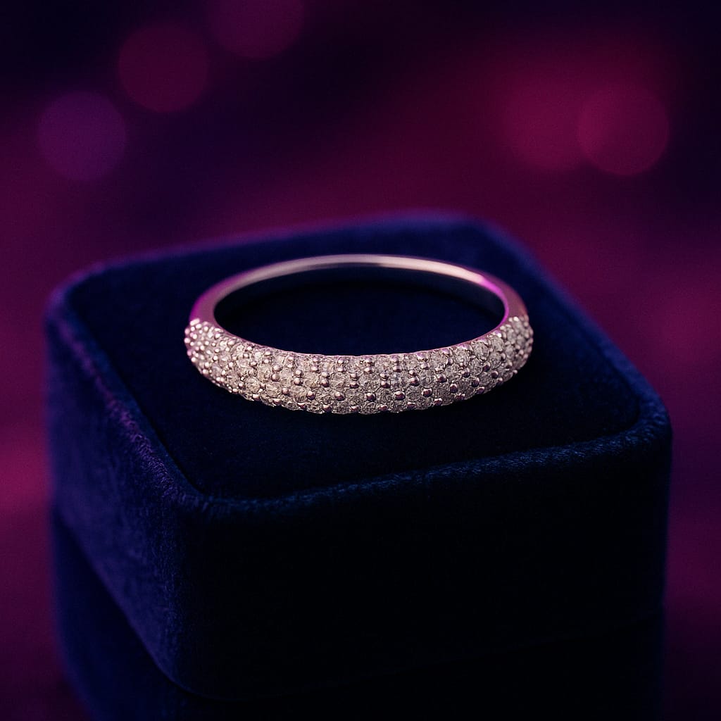 Anniversary diamond ring 0.38 (ctw) in 14k white gold