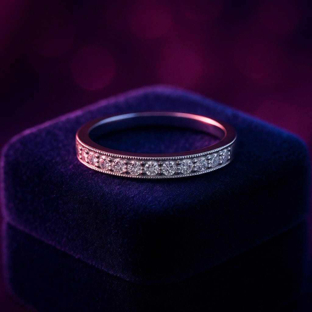Gracious semi-eternity ring 0.20 (ctw) in 14k gold