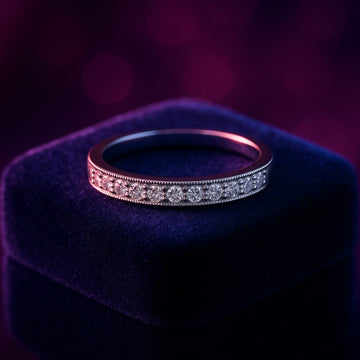 Gracious semi-eternity ring 0.20 (ctw) in 14k gold