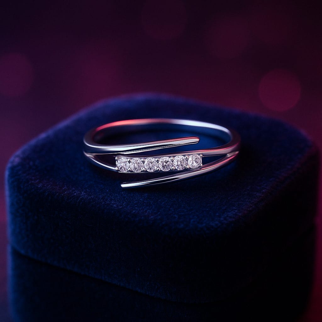 Promise ring 0.10 (ctw) in 10k white gold