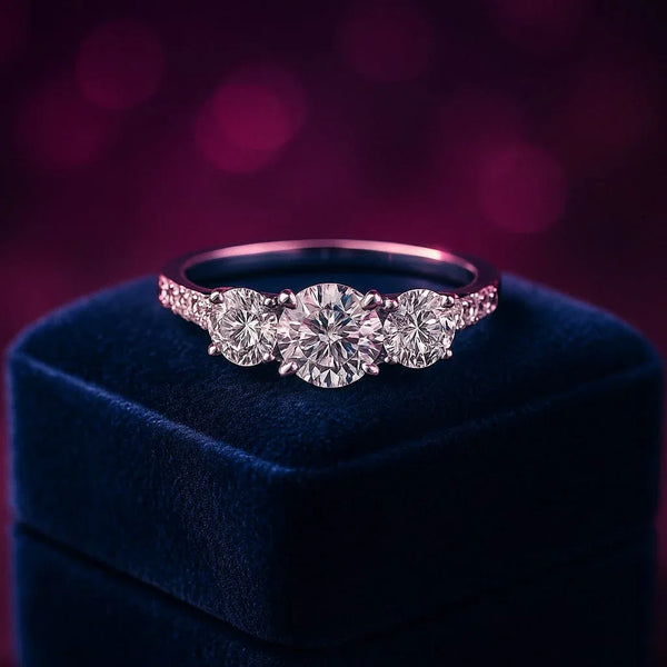 Multi stone diamond cocktail ring 1.20 (ctw) in 14k white gold