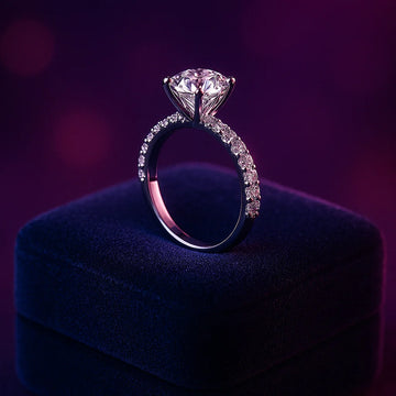 Classic solitaire engagement ring 2.53 (ctw) D VS1 in 14k white gold