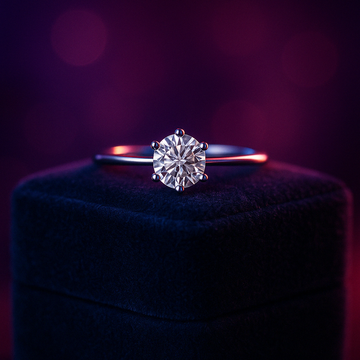Bague solitaire diamant cultivé en laboratoire 1,06 (ct) D vvs2 or 14 carats 