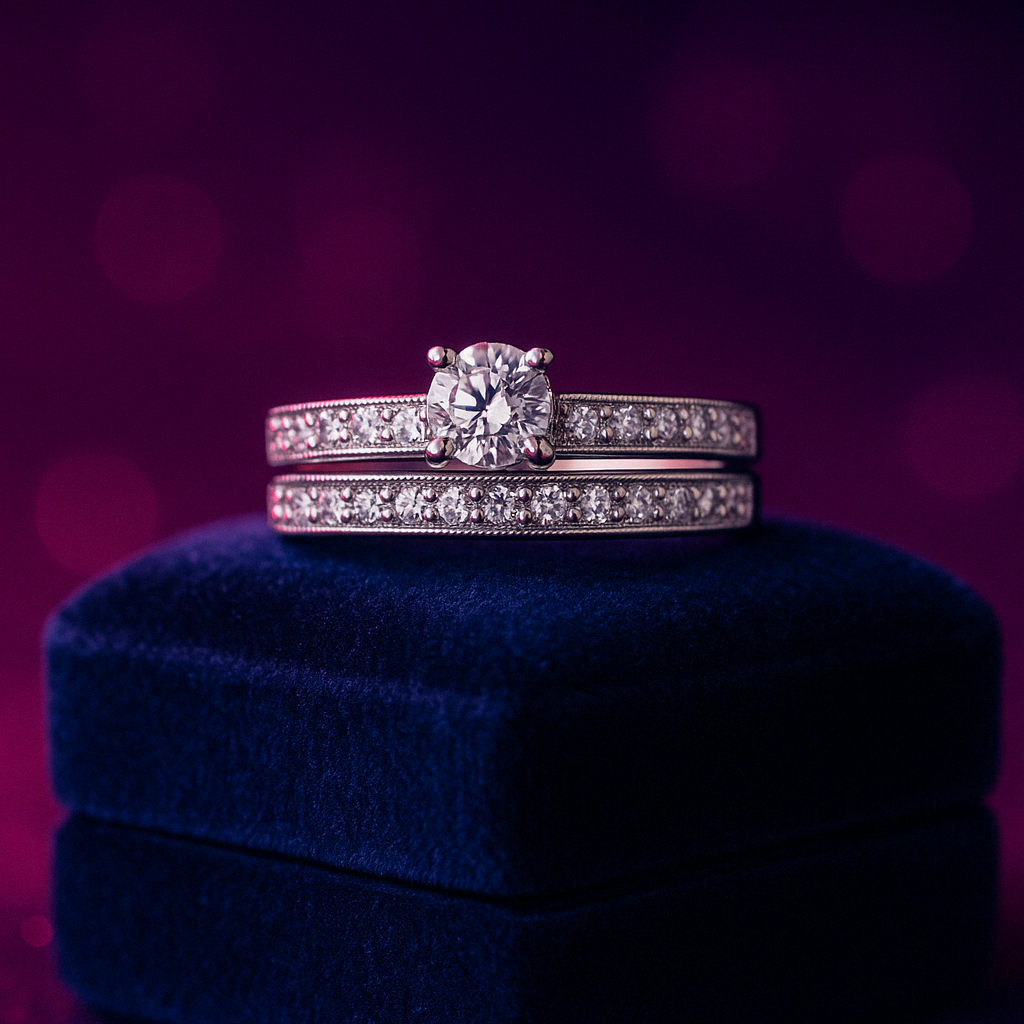 Bridal Set 0.53 (ctw) Lab-Grown Diamond  in 14k Gold
