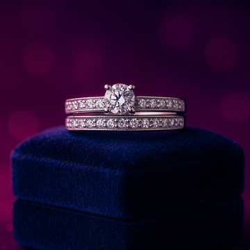 Bridal Set 0.53 (ctw) Lab-Grown Diamond  in 14k Gold