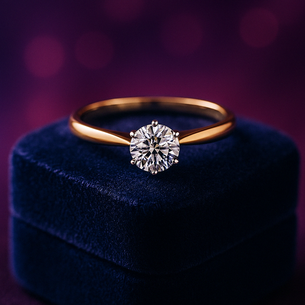 Classics lab-grown solitaire ring 1.02 (ctw) in 14k gold