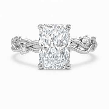 Radiant cut lab-grown solitaire diamond 2.64 (ctw) in 14k gold