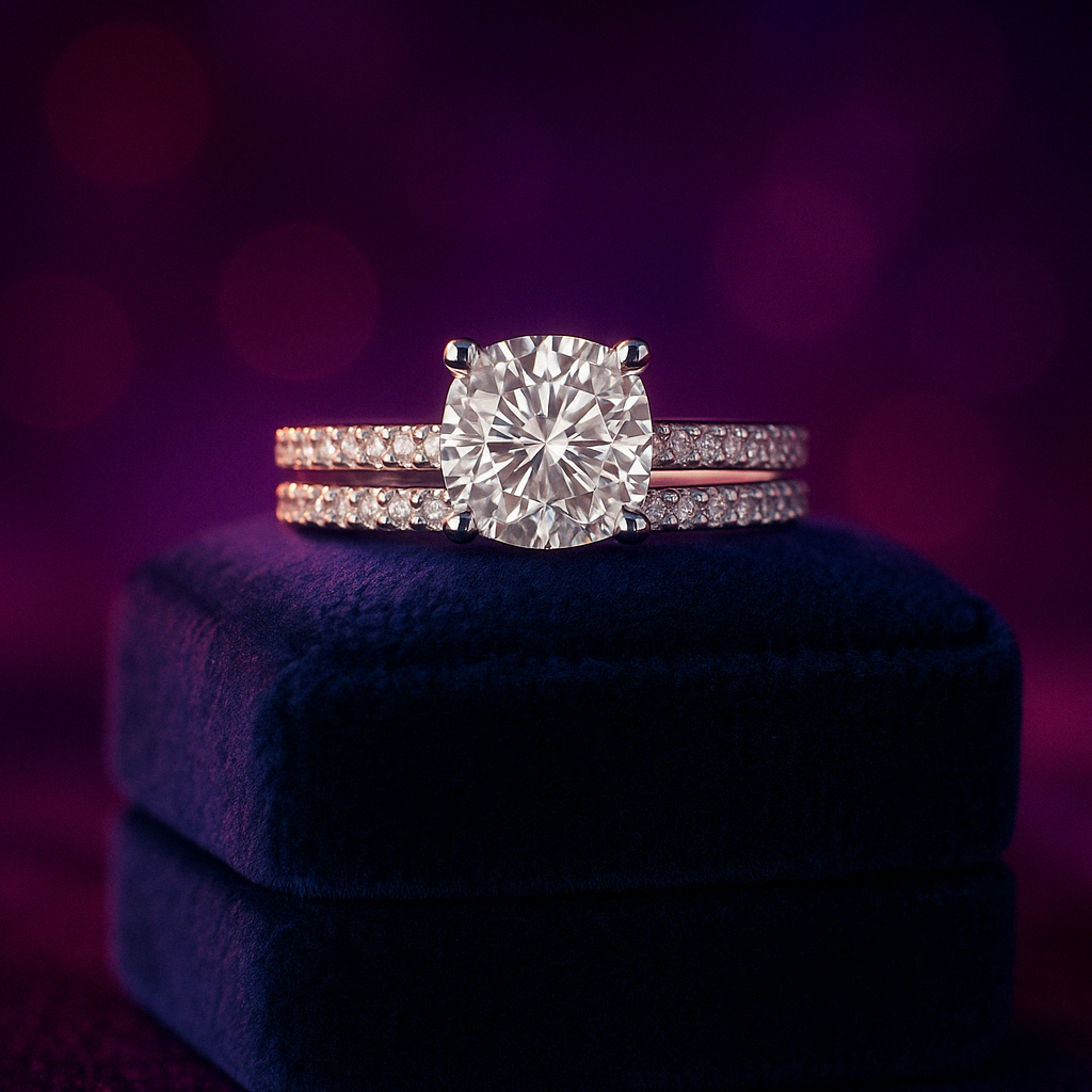 Bague solitaire diamant 2,28 (ct) en or 14 carats 