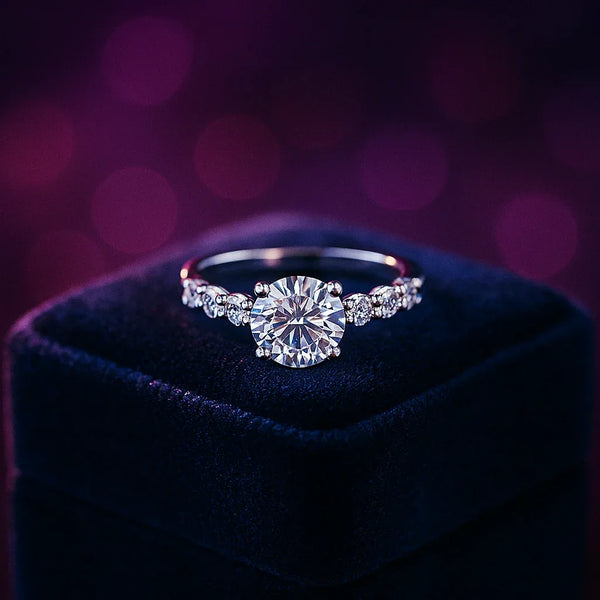 Engagement ring 2.90 (ctw) in 14k white gold