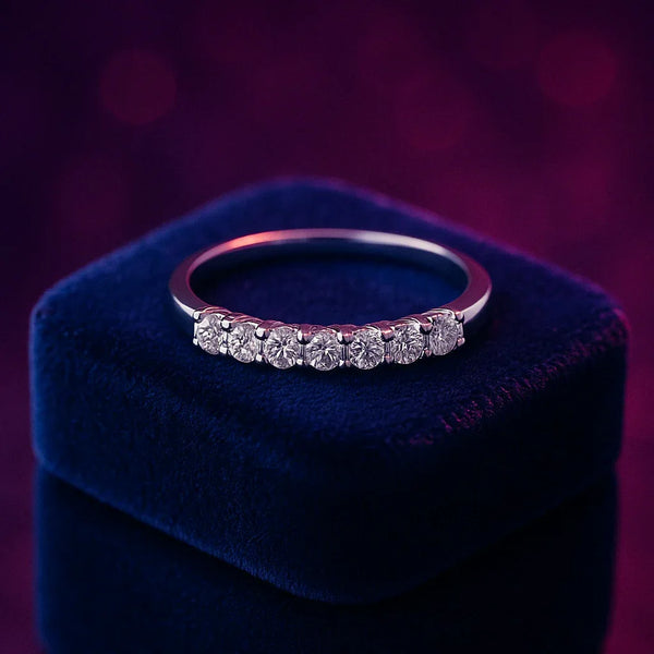Elegant semi-eternity ring 1.75 (ctw) in 14 gold