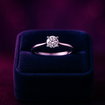 Natural diamond solitaire ring 0.50 (ctw) in 14k gold