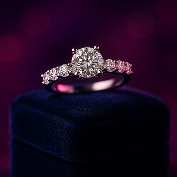 Lab-grown diamond solitaire eternity ring 4.25 (ctw) in 14k gold