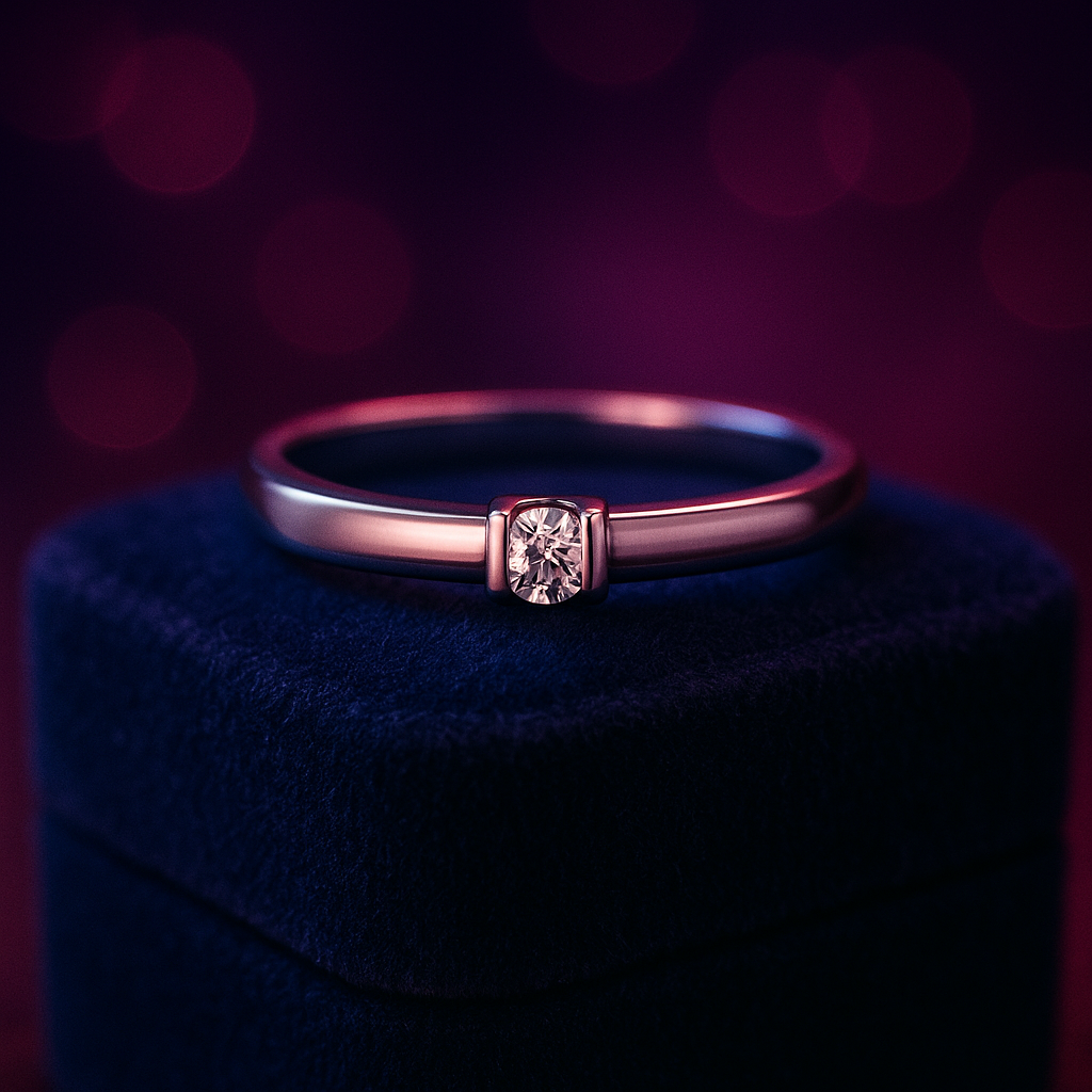 Round brilliant solitaire engagement ring 0.20 (ctw) in 14k white gold