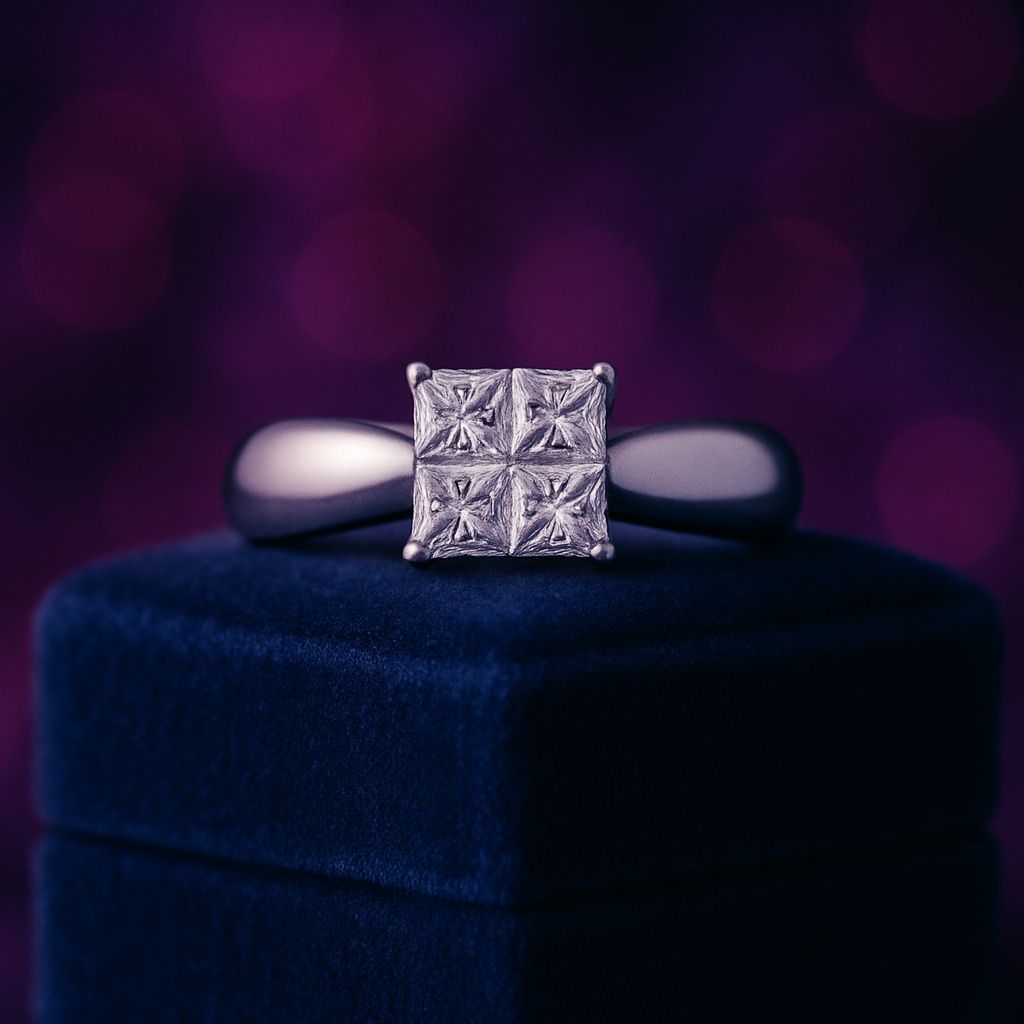 Princess cut solitaire engagement ring 0.80 (ctw) 14k yellow gold