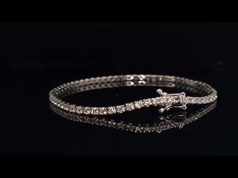Lab-grown diamond tennis bracelet 2.5 (ctw) in 14k white gold