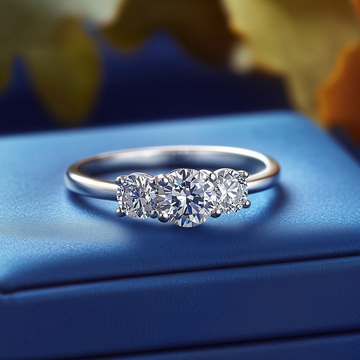 Timeless lab-grown diamond trinity ring 0.70 (ctw) 14k gold